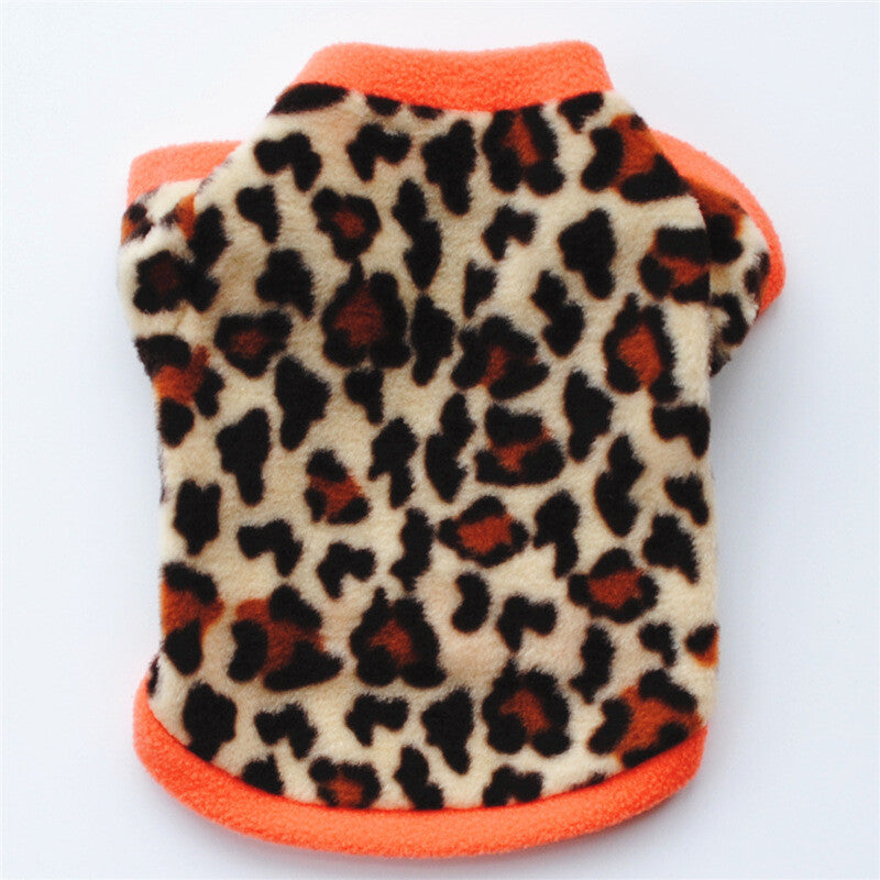 Dog Pet Fleece Clothes Cat Warm Sweater Coat Winter Puppy Jacket Apparel T Shirt