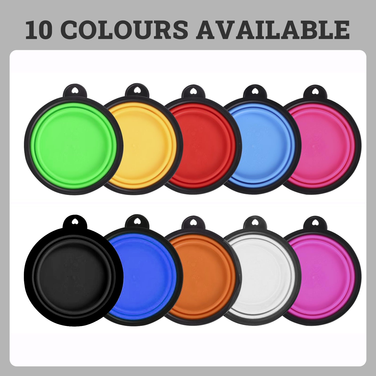 Portable Foldable Pet Bowl Collapsible Silicone Food Water Feeder Dog Cat Cup