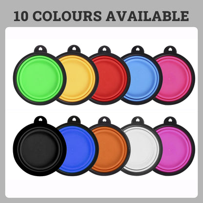 Portable Foldable Pet Bowl Collapsible Silicone Food Water Feeder Dog Cat Cup
