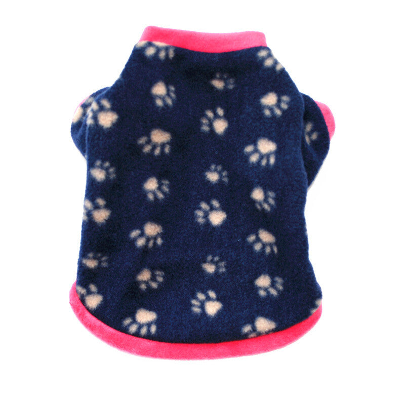 Dog Pet Fleece Clothes Cat Warm Sweater Coat Winter Puppy Jacket Apparel T Shirt