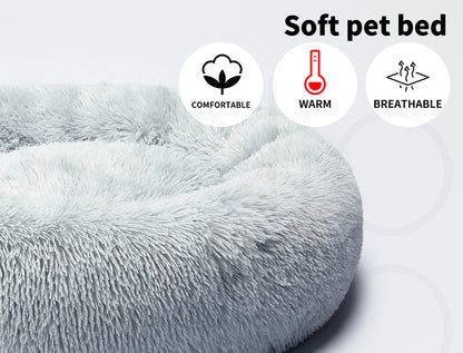 Pawz Dog Calming Bed Warm Soft Plush Thicker round Comfy Sleeping Large Washable