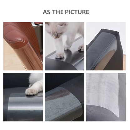 2/4Pcs Cat Scratch Sofa Protection Pads Self-Adhesive Pet Furniture Protectors Cover Anti-Cat Scratch Couch Stickers