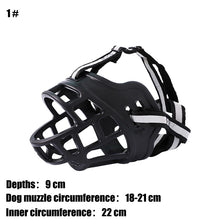 6 Sizes Adjustable Pet Dog No Bite Silicone Basket Muzzle Cage Mouth Mesh Cover