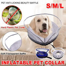 Pet Inflatable Recovery Collar Protective Medical Wound Healing Cone Fordogscats