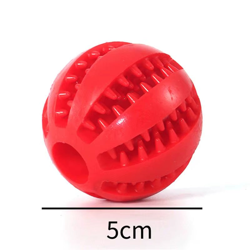 Dog Food Ball Pet Dog Toy Interactive Rubber Balls for Small Large Dogs Puppy Cat Chewing Toys Pet Tooth Cleaning