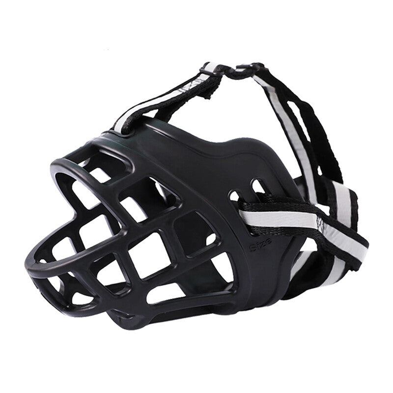 6 Sizes Adjustable Pet Dog No Bite Silicone Basket Muzzle Cage Mouth Mesh Cover