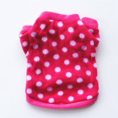 Dog Pet Fleece Clothes Cat Warm Sweater Coat Winter Puppy Jacket Apparel T Shirt