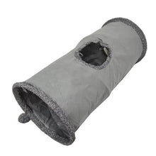 Collapsible Cat Tunnel Kitten Play Tube for Large Cats Dogs Bunnies with Ball Fun Cat Toys 2 Suede Peep Hole Pet Toys WF