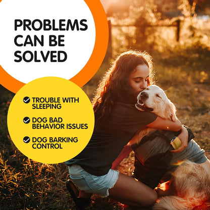 anti Barking Device, Ultrasonic 3 in 1 Dog Barking Deterrent Devices, 3 Frequency Dog Training and Bark Control 16.4Ft Range Rechargeable with LED Light and Wrist Strap Yellow