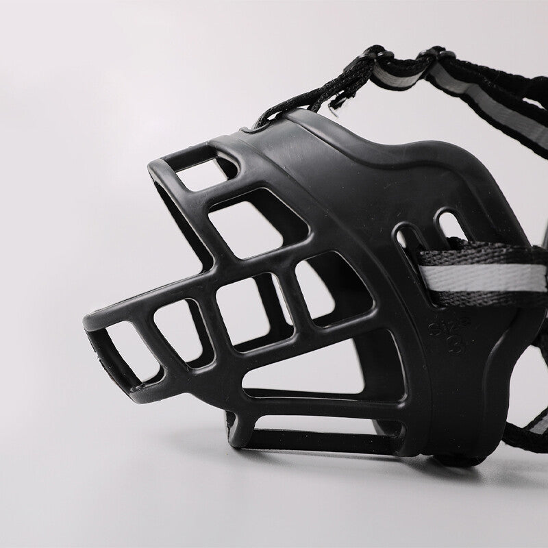 6 Sizes Adjustable Pet Dog No Bite Silicone Basket Muzzle Cage Mouth Mesh Cover