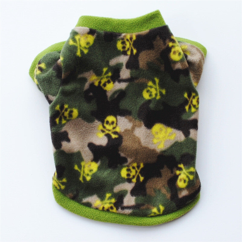 Dog Pet Fleece Clothes Cat Warm Sweater Coat Winter Puppy Jacket Apparel T Shirt